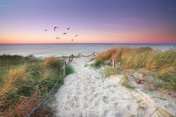 Dünenweg am Strand bei Schönberg